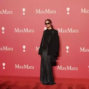 Katie Holmes Embraces 'Summer Goth' Look at Max Mara Show