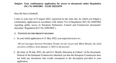 EU Commission Accused of Destroying COVID Vaccine Text Messages