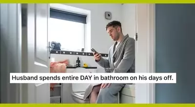 Husband's Excessive Bathroom Breaks Strain Marriage and Family Life