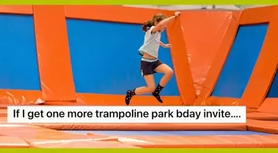 Mom Declares Ban on Trampoline Park Birthday Parties