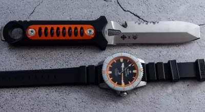 Zodiac and GiantMouse Unveil Pro-Diver Automatic Watch and Dive Knife Set