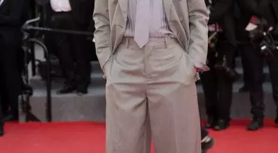 Renate Reinsve Borrows Stellan Skarsgård's Suit, Sparking a New Cannes Trend