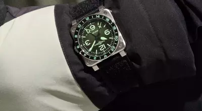 Bell & Ross Unveils New BR-03 GMT Green Lum Watch