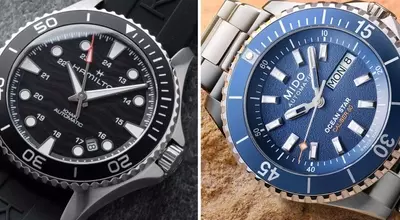 Swatch Group Dive Watch Battle: Hamilton Khaki Navy Scuba Auto vs. Mido Ocean Star 200