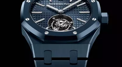 Audemars Piguet Introduces Royal Oak Selfwinding Flying Tourbillon in "Bleu Nuit, Nuage 50" Ceramic