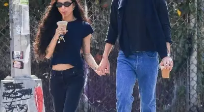 Zoë Kravitz Embraces Low-Rise Kick Flare Jeans in New York