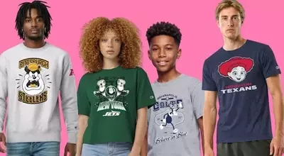 Disney, NFL, and Champion Unite to Launch Team-Specific Character Merchandise