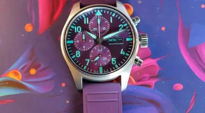 IWC Unveils Daring Purple Pilot's Watch Chronograph 41 for Mercedes-AMG Petronas F1 Team
