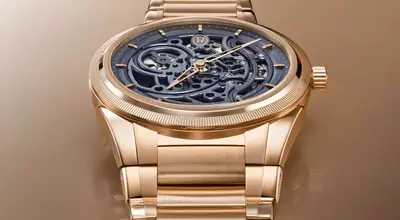 Parmigiani Fleurier Unveils the Exquisite Tonda PF Skeleton Rose Gold Milano Blue Timepiece
