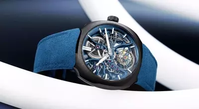H. Moser & Cie. Unveils New Streamliner Tourbillon Skeleton Ceramic Alpine Limited Edition Watch
