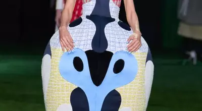 Painter Amy Sherald's Immersive Experience at Thom Browne's Spring 2027 Fashion Show