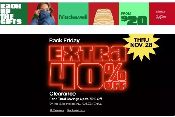 Seasonal discounts at retail outlets