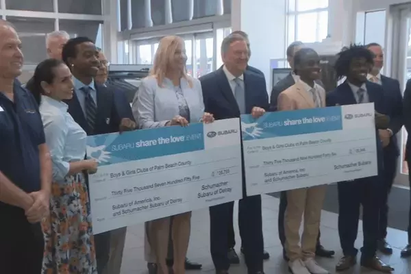 Subaru Dealers Make a Generous Donation to Support Youth Programs in Palm Beach County