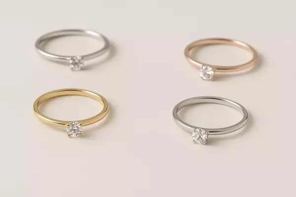 Diamond Rings with Minimalist Design