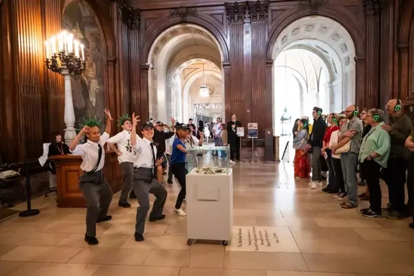 Captivating Performance Transforms New York Public Library into a Stage of Human Connection
