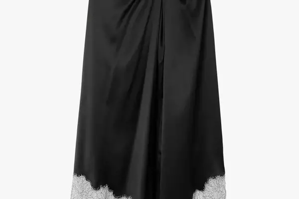 Elevate Your Spring Wardrobe with the Alluring Lace-Trimmed Slip Skirt