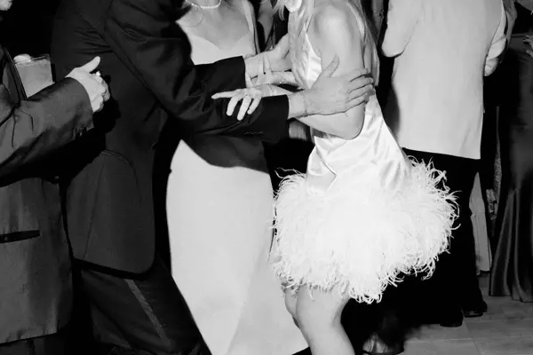 50 Dazzling, Feathered, and Decorated Wedding After-Party Attire