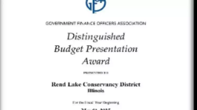 Recognizing Excellence: Rend Lake Conservancy District Honored with Top Budget Presentation Award