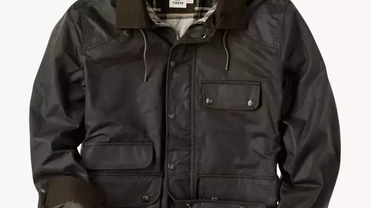 Score the Flint and Tinder Flannel-Lined Waxed Canvas Hudson Jacket for 40% Off