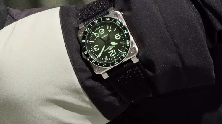 Bell & Ross Unveils New BR-03 GMT Green Lum Watch