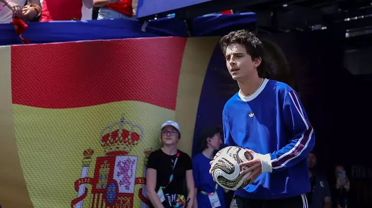 Timothée Chalamet Champions Adidas Samba's Return at World Cup Final