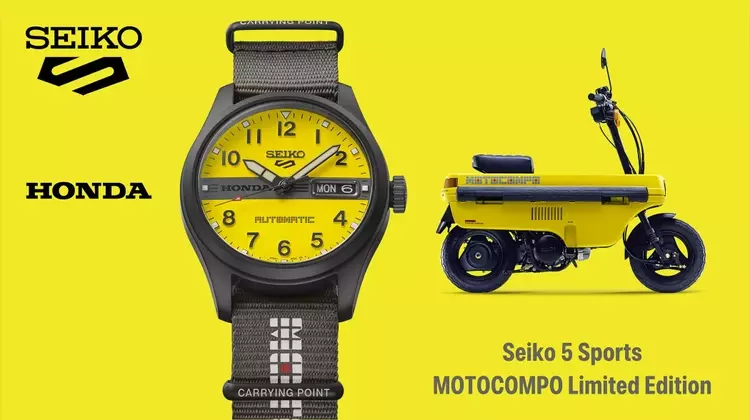Seiko 5 Sports Unveils Limited Edition Honda Motocompo 45th Anniversary Watch