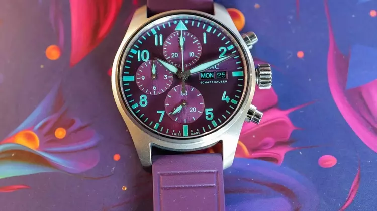 IWC Unveils Daring Purple Pilot's Watch Chronograph 41 for Mercedes-AMG Petronas F1 Team